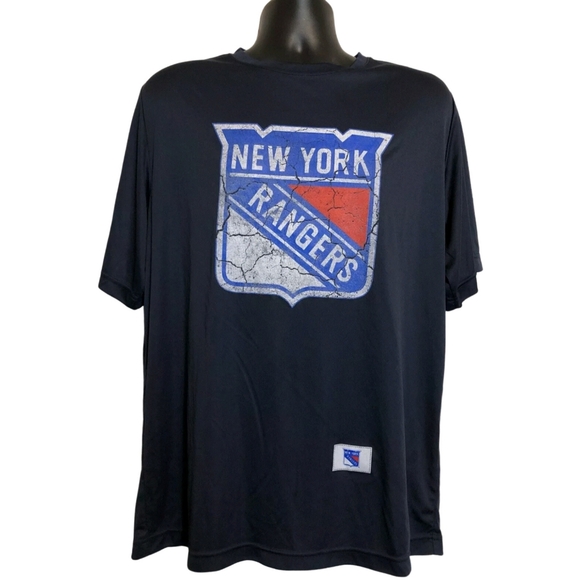 NWT New York Rangers Men's Calhoun Blue Official NHL Hockey Shirt L - Picture 9 of 9